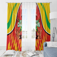 Guyana Cricket Window Curtain Amazon Warriors Glorious Victory - Wonder Print Shop