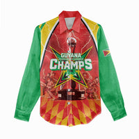 Custom Guyana Cricket Women Casual Shirt Amazon Warriors Glorious Victory - Wonder Print Shop
