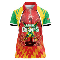 Custom Guyana Cricket Women Polo Shirt Amazon Warriors Glorious Victory - Wonder Print Shop