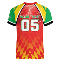 Custom Guyana Cricket Women V-Neck T-Shirt Amazon Warriors Glorious Victory - Wonder Print Shop