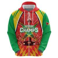 Custom Guyana Cricket Zip Hoodie Amazon Warriors Glorious Victory - Wonder Print Shop