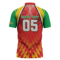 Custom Guyana Cricket Zipper Polo Shirt Amazon Warriors Glorious Victory - Wonder Print Shop