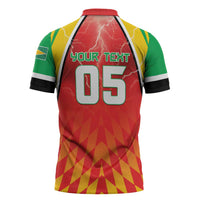 Custom Guyana Cricket Zipper Polo Shirt Amazon Warriors Glorious Victory - Wonder Print Shop