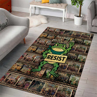 Resist Frog Area Rug Protest Free Portland LT05