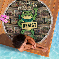 Resist Frog Beach Blanket Protest Free Portland LT05