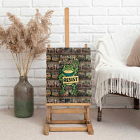 Resist Frog Canvas Wall Art Protest Free Portland LT05