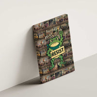Resist Frog Canvas Wall Art Protest Free Portland LT05