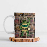 Resist Frog Ceramic Mug Protest Free Portland LT05