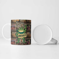 Resist Frog Ceramic Mug Protest Free Portland LT05