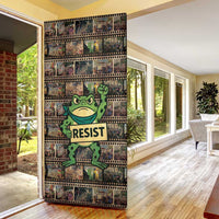 Resist Frog Door Cover Protest Free Portland LT05