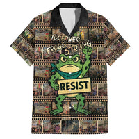 Resist Frog Family Matching Long Sleeve Bodycon Dress and Hawaiian Shirt Protest Free Portland LT05