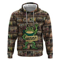 Resist Frog Hoodie Protest Free Portland LT05