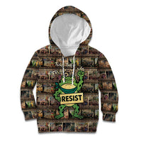 Resist Frog Kid Hoodie Protest Free Portland LT05