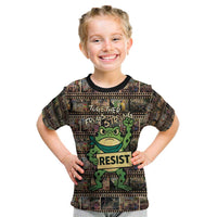 Resist Frog Kid T Shirt Protest Free Portland LT05
