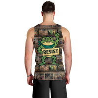 Resist Frog Men Tank Top Protest Free Portland LT05