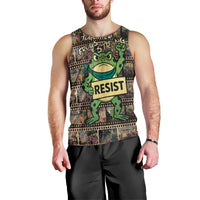 Resist Frog Men Tank Top Protest Free Portland LT05
