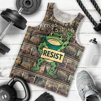 Resist Frog Men Tank Top Protest Free Portland LT05
