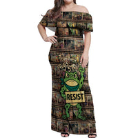 Resist Frog Off Shoulder Maxi Dress Protest Free Portland LT05