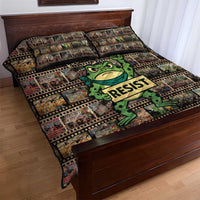 Resist Frog Quilt Bed Set Protest Free Portland LT05