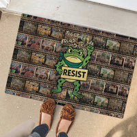 Resist Frog Rubber Doormat Protest Free Portland LT05