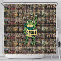 Resist Frog Shower Curtain Protest Free Portland LT05