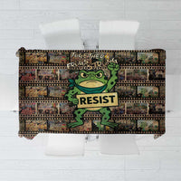 Resist Frog Tablecloth Protest Free Portland LT05