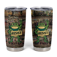 Resist Frog Tumbler Cup Protest Free Portland LT05