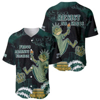 Frogs Against Fascism Baseball Jersey No Kings Funny Portland Frog Protest LT05