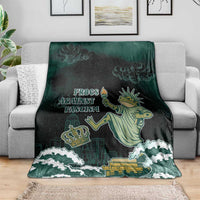 Frogs Against Fascism Blanket No Kings Funny Portland Frog Protest - Wonder Print Shop