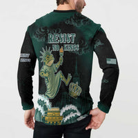 Frogs Against Fascism Button Sweatshirt No Kings Funny Portland Frog Protest - Wonder Print Shop