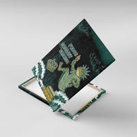 Frogs Against Fascism Canvas Wall Art No Kings Funny Portland Frog Protest - Wonder Print Shop
