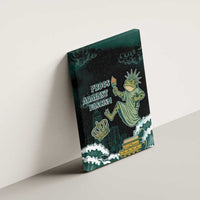 Frogs Against Fascism Canvas Wall Art No Kings Funny Portland Frog Protest - Wonder Print Shop