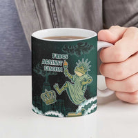 Frogs Against Fascism Ceramic Mug No Kings Funny Portland Frog Protest - Wonder Print Shop