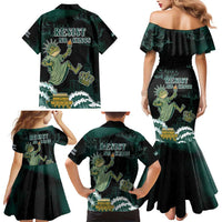 Frogs Against Fascism Family Matching Mermaid Dress and Hawaiian Shirt No Kings Funny Portland Frog Protest - Wonder Print Shop