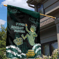 Frogs Against Fascism Garden Flag No Kings Funny Portland Frog Protest - Wonder Print Shop