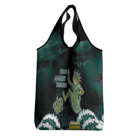 Frogs Against Fascism Grocery Bag No Kings Funny Portland Frog Protest - Wonder Print Shop