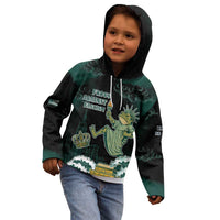 Frogs Against Fascism Kid Hoodie No Kings Funny Portland Frog Protest LT05