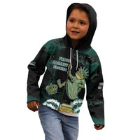 Frogs Against Fascism Kid Hoodie No Kings Funny Portland Frog Protest LT05