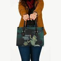 Frogs Against Fascism Leather Bag No Kings Funny Portland Frog Protest - Wonder Print Shop