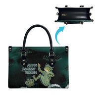 Frogs Against Fascism Leather Bag No Kings Funny Portland Frog Protest - Wonder Print Shop