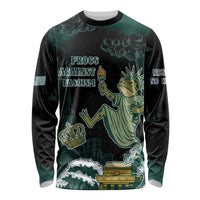 Frogs Against Fascism Long Sleeve Shirt No Kings Funny Portland Frog Protest LT05