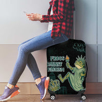 Frogs Against Fascism Luggage Cover No Kings Funny Portland Frog Protest - Wonder Print Shop