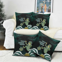 Frogs Against Fascism Pillow Cover No Kings Funny Portland Frog Protest - Wonder Print Shop