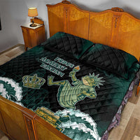 Frogs Against Fascism Quilt Bed Set No Kings Funny Portland Frog Protest - Wonder Print Shop