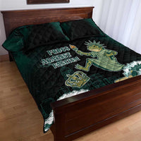 Frogs Against Fascism Quilt Bed Set No Kings Funny Portland Frog Protest - Wonder Print Shop