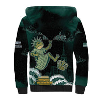 Frogs Against Fascism Sherpa Hoodie No Kings Funny Portland Frog Protest LT05