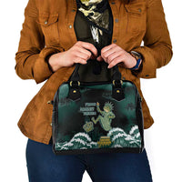 Frogs Against Fascism Shoulder Handbag No Kings Funny Portland Frog Protest - Wonder Print Shop