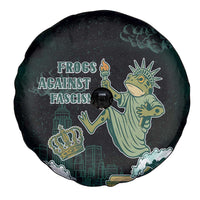 Frogs Against Fascism Spare Tire Cover No Kings Funny Portland Frog Protest - Wonder Print Shop