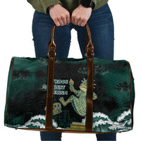 Frogs Against Fascism Travel Bag No Kings Funny Portland Frog Protest - Wonder Print Shop