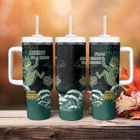 Frogs Against Fascism Tumbler With Handle No Kings Funny Portland Frog Protest - Wonder Print Shop